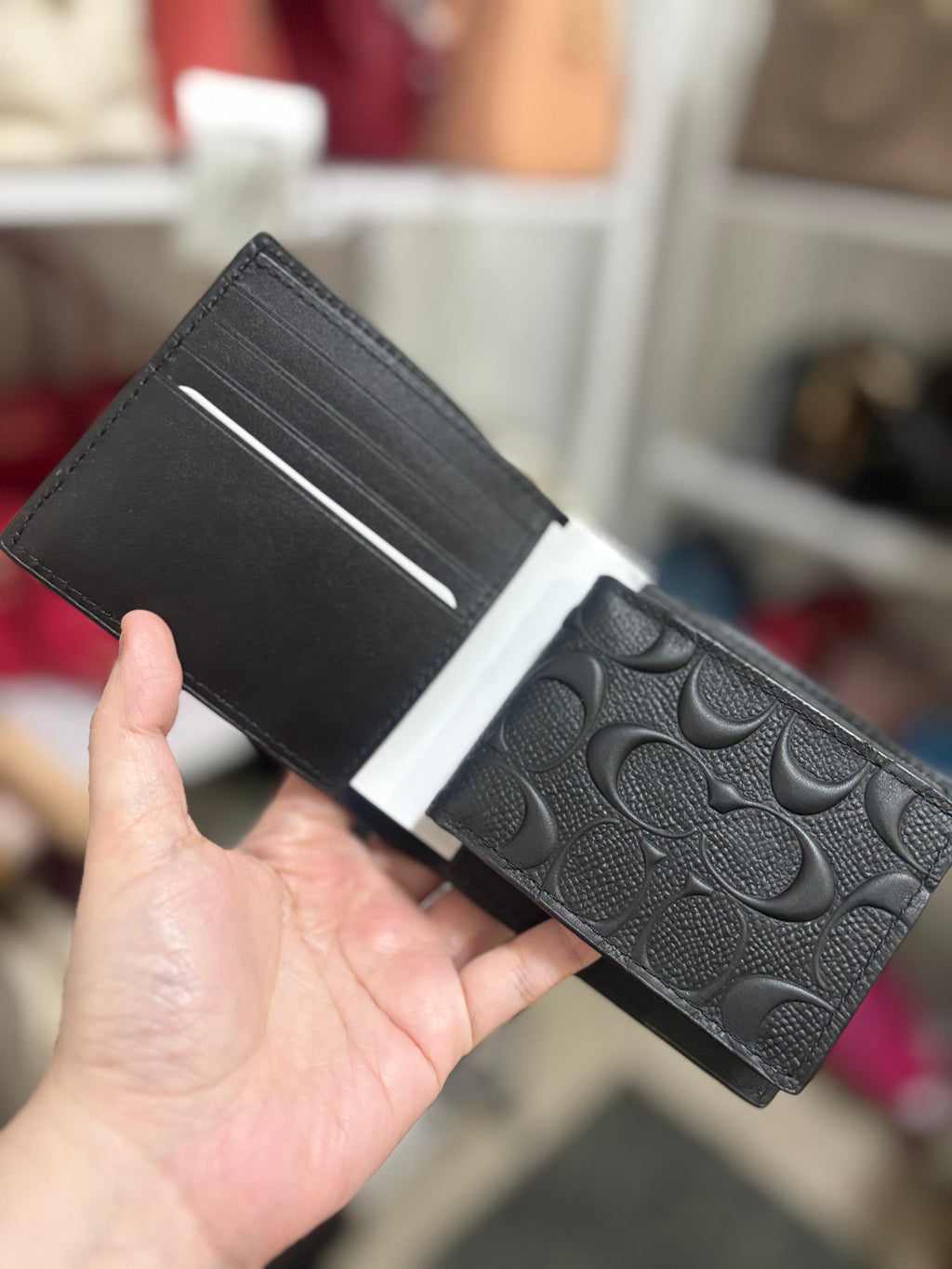 COACH 3 In 1 Wallet In Embossed Signature Leather
