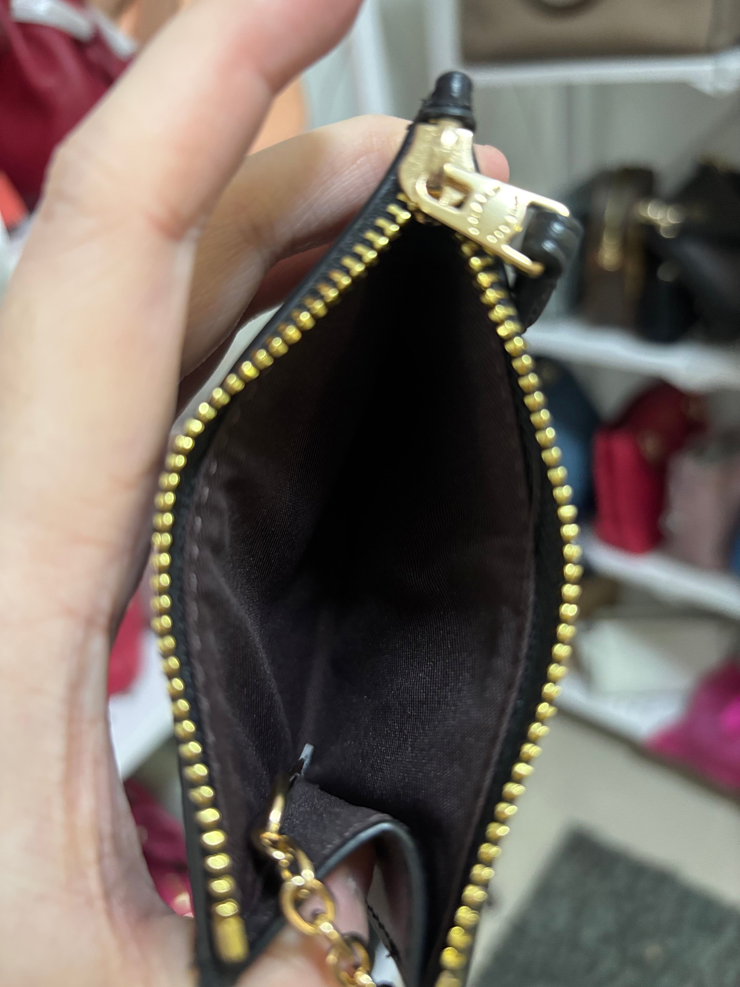 COACH Mini Skinny Id Case In Signature Canvas - Mahogany