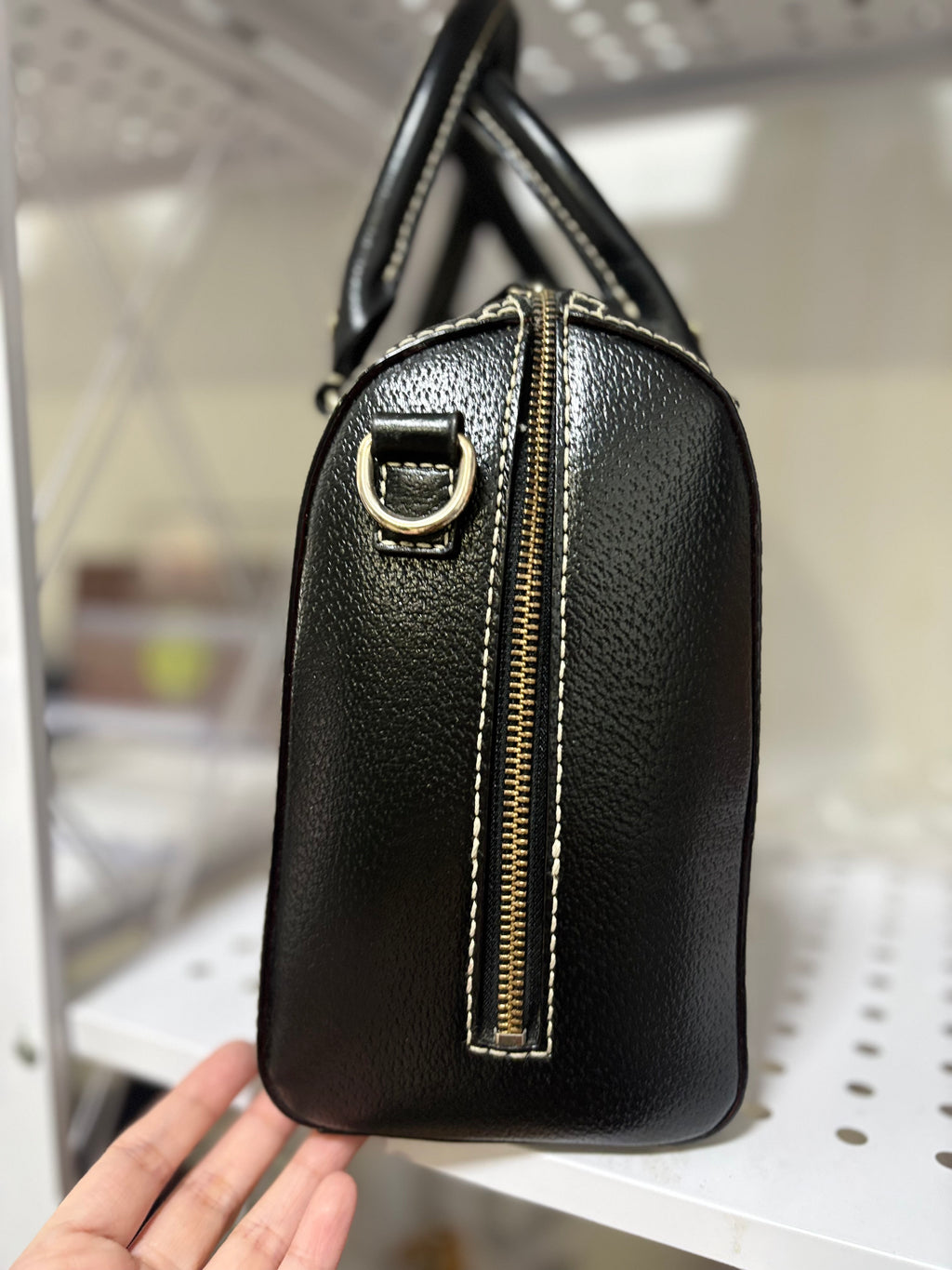 KATE SPADE Wellesley Alessa Satchel (Black Leather)