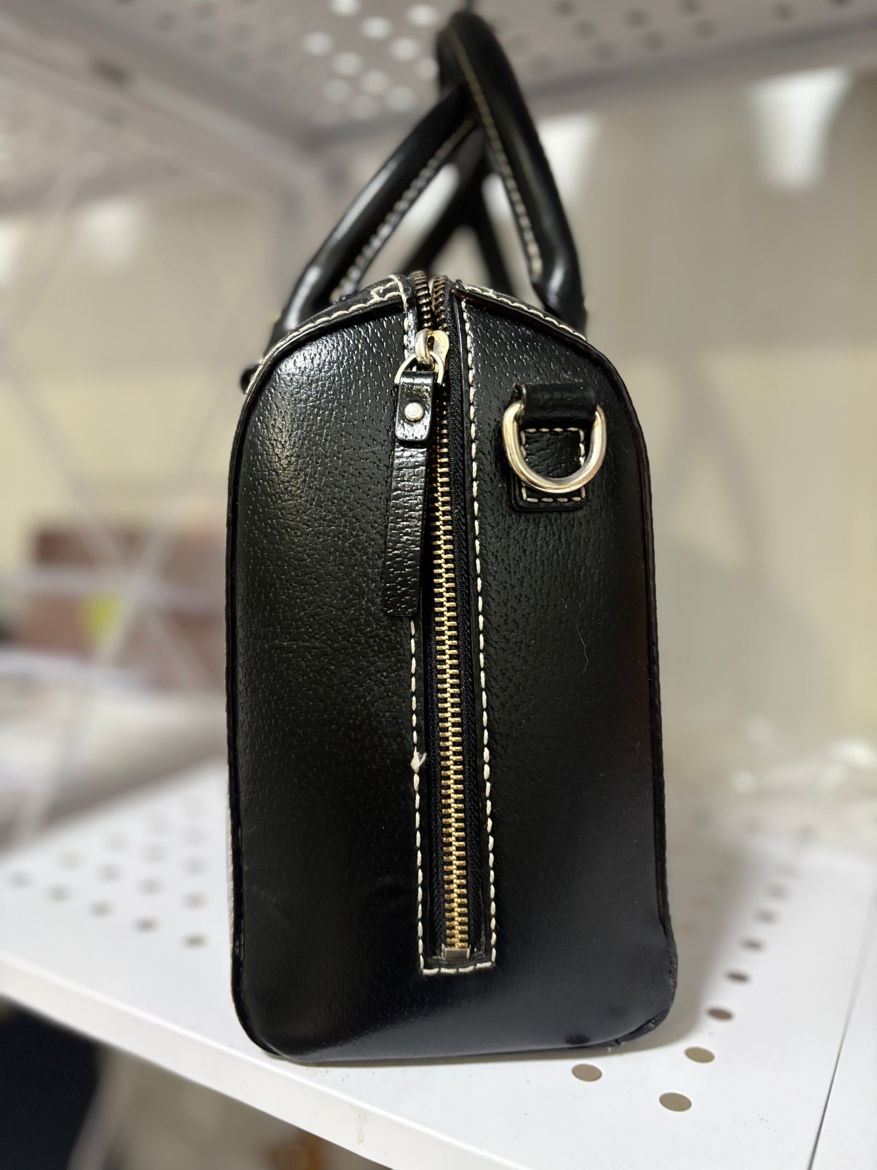 KATE SPADE Wellesley Alessa Satchel (Black Leather)