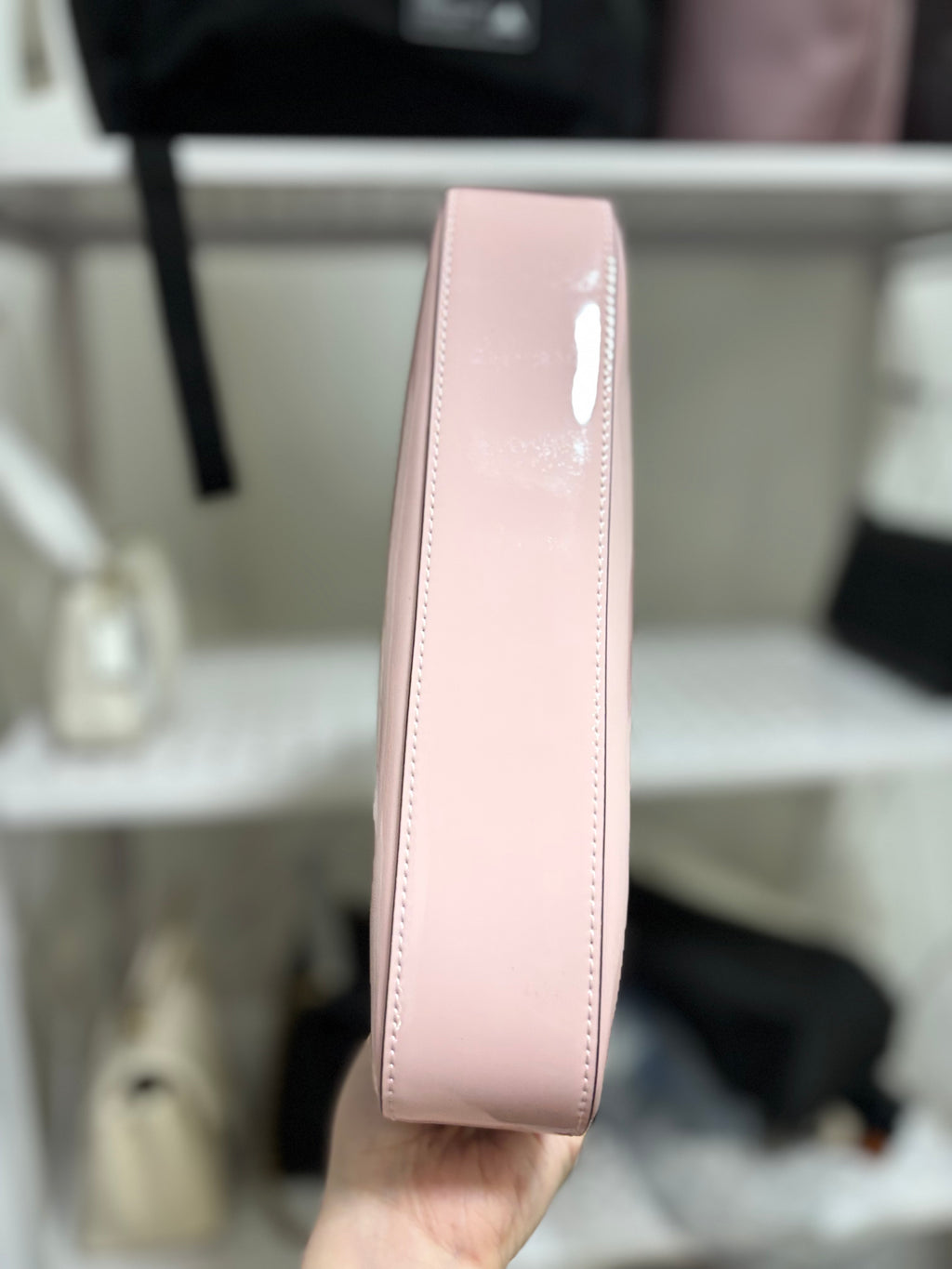 KATE SPADE Reegan Patent Small Shoulder Bag - Blush Pink