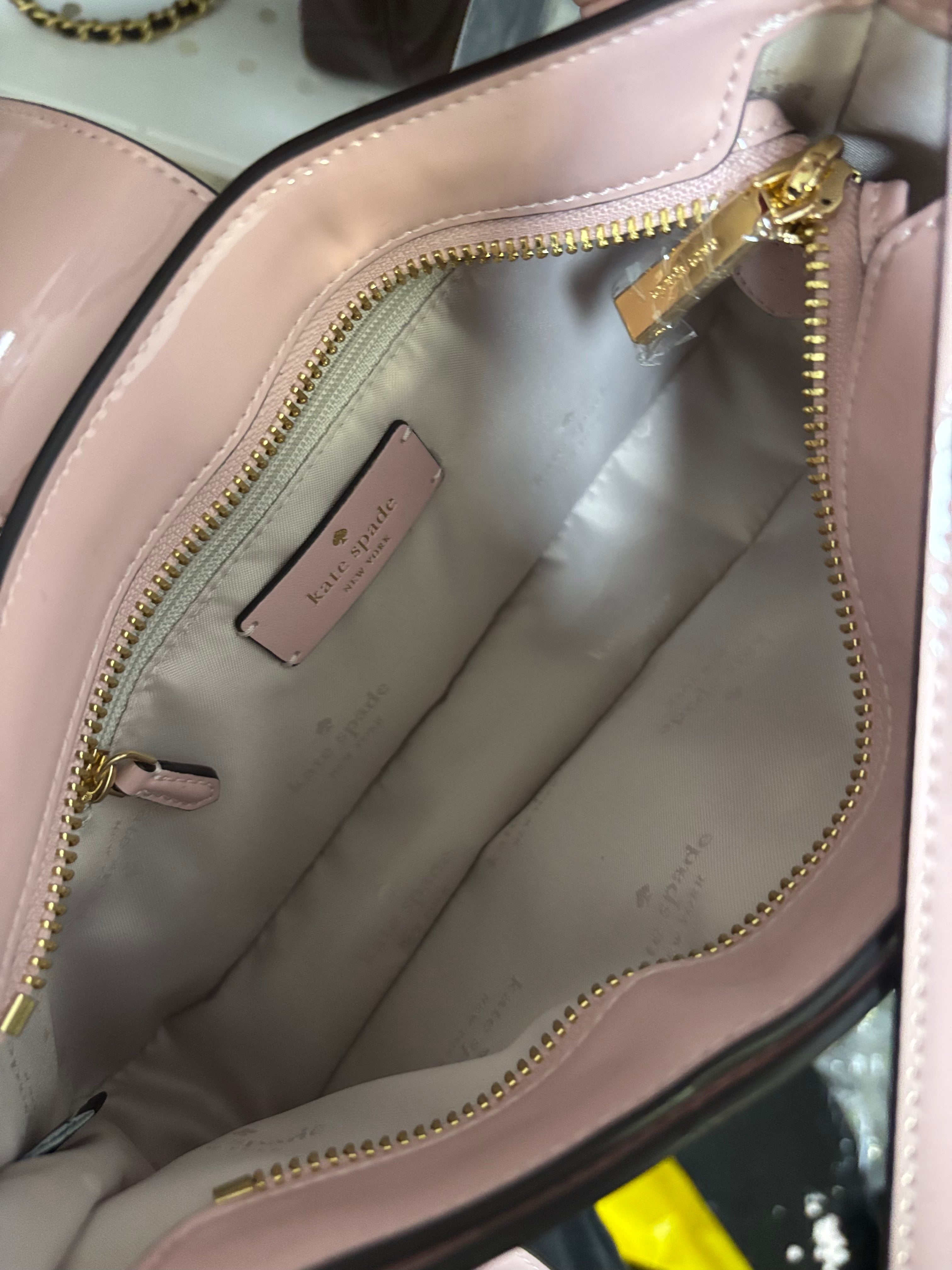 KATE SPADE Reegan Patent Small Shoulder Bag - Blush Pink