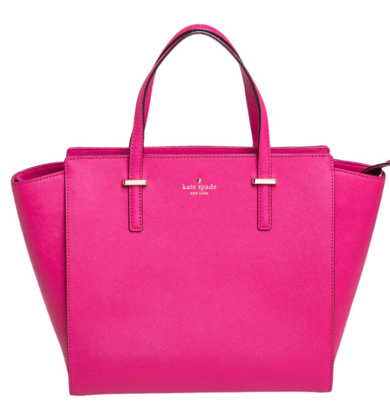 KATE SPADE Leather Cedar Street Hayden Tote in Fuschia