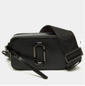 MARC JACOBS Black Leather Snapshot Camera Crossbody Bag