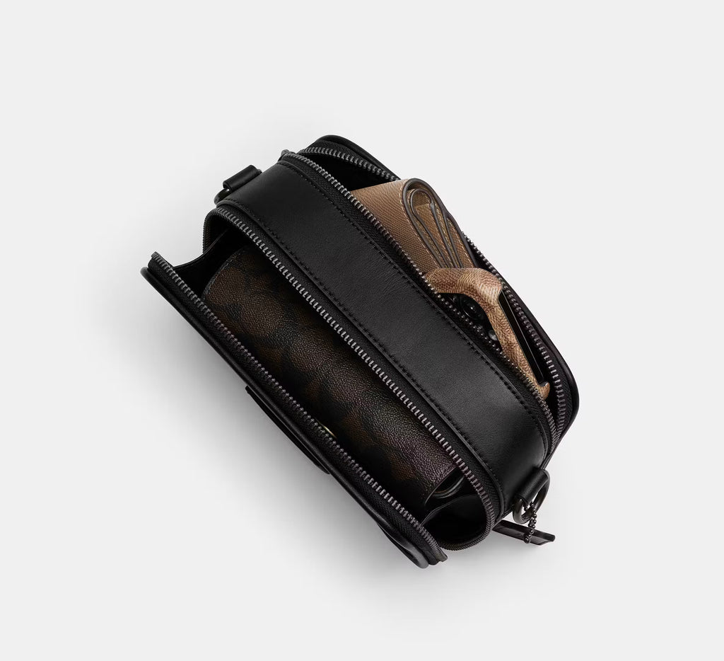 COACH Wyatt Crossbody Bag Denim/Deep Blue/Gunmetal