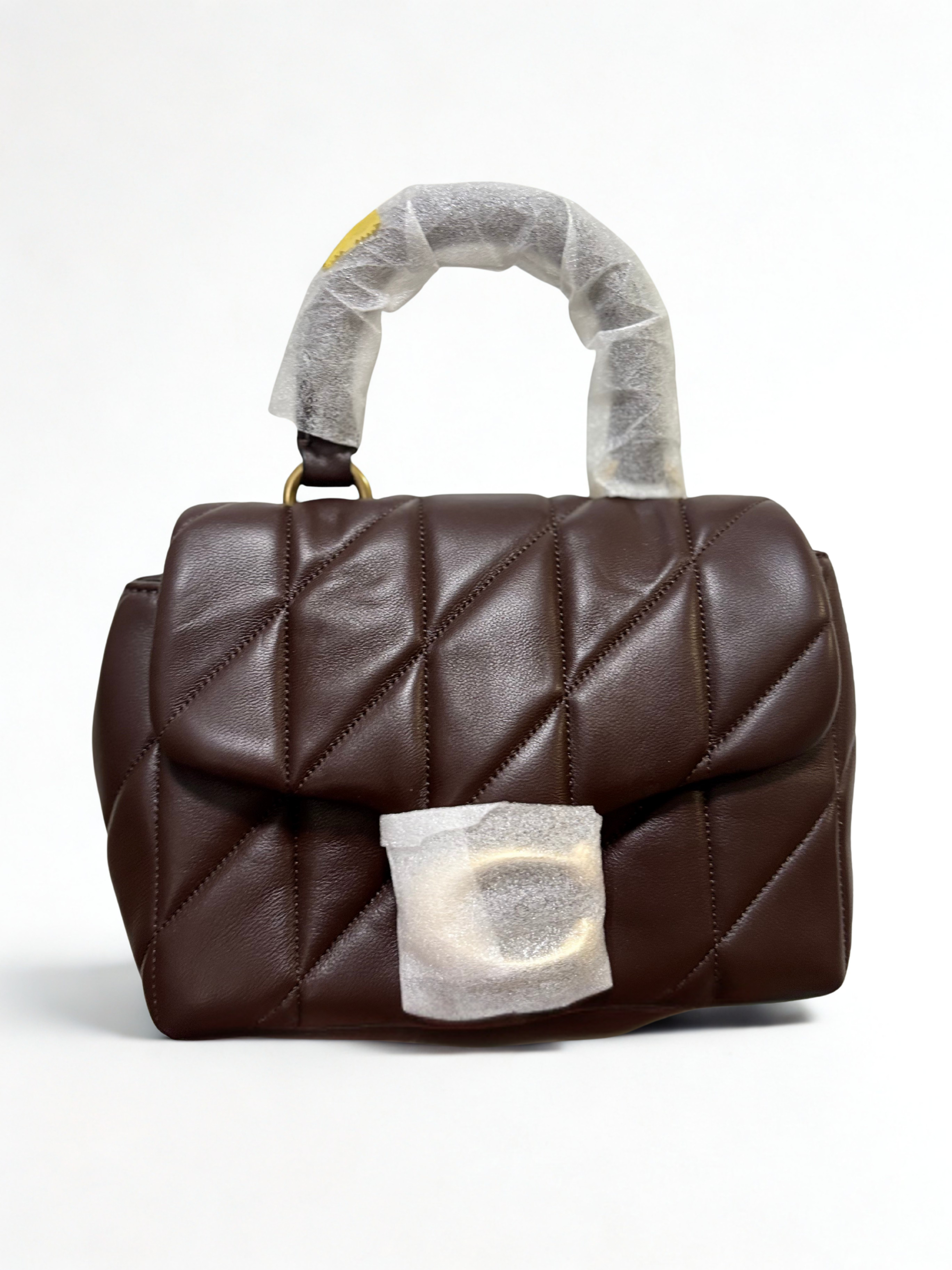 COACH Tabby Top Handle with Sling (Black, Brown, White)