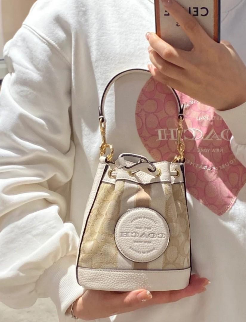 COACH Dempsey Bucket in Signature Jacquard Stripe