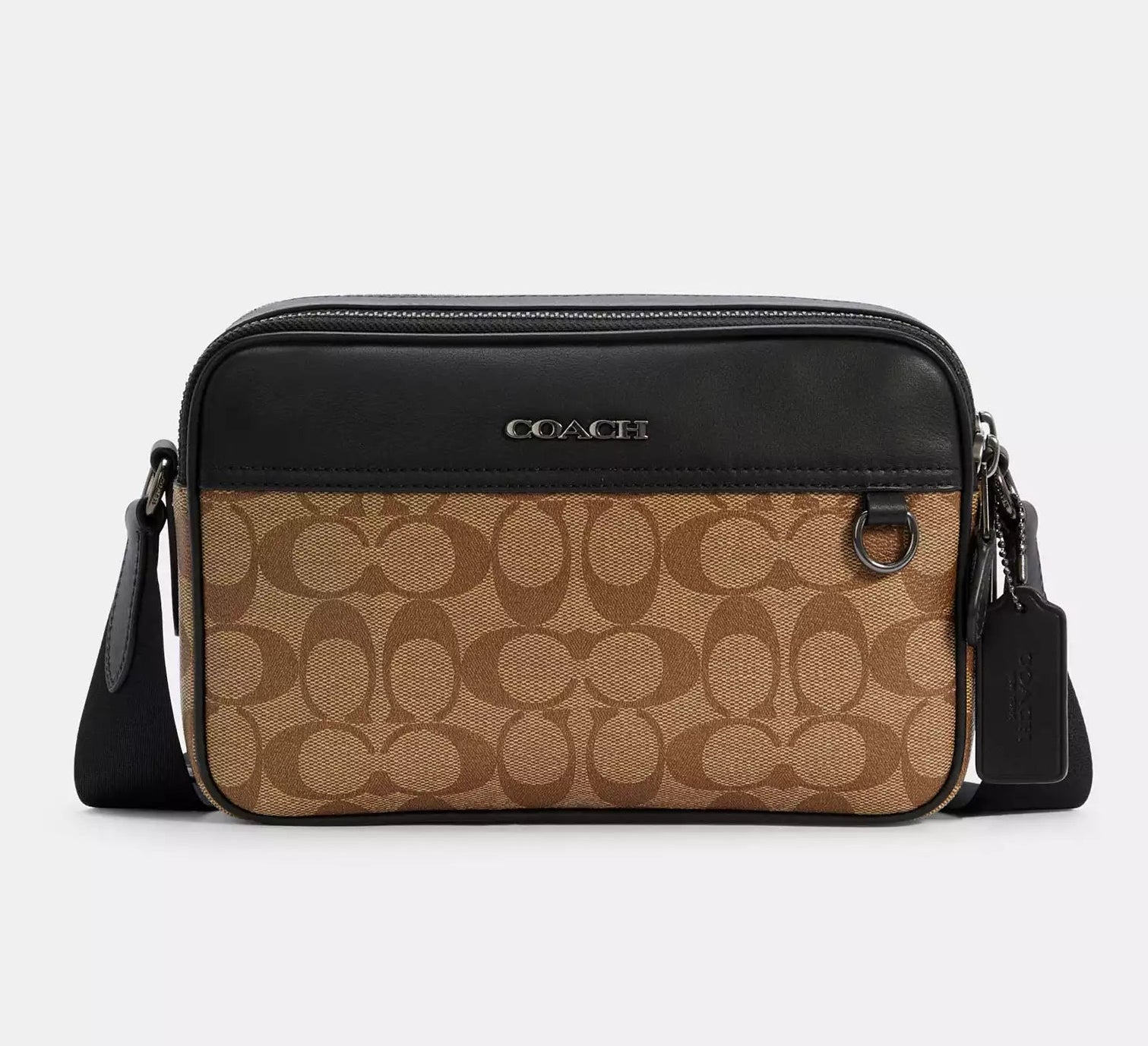 Graham Crossbody Bag In Signature Canvas Brown