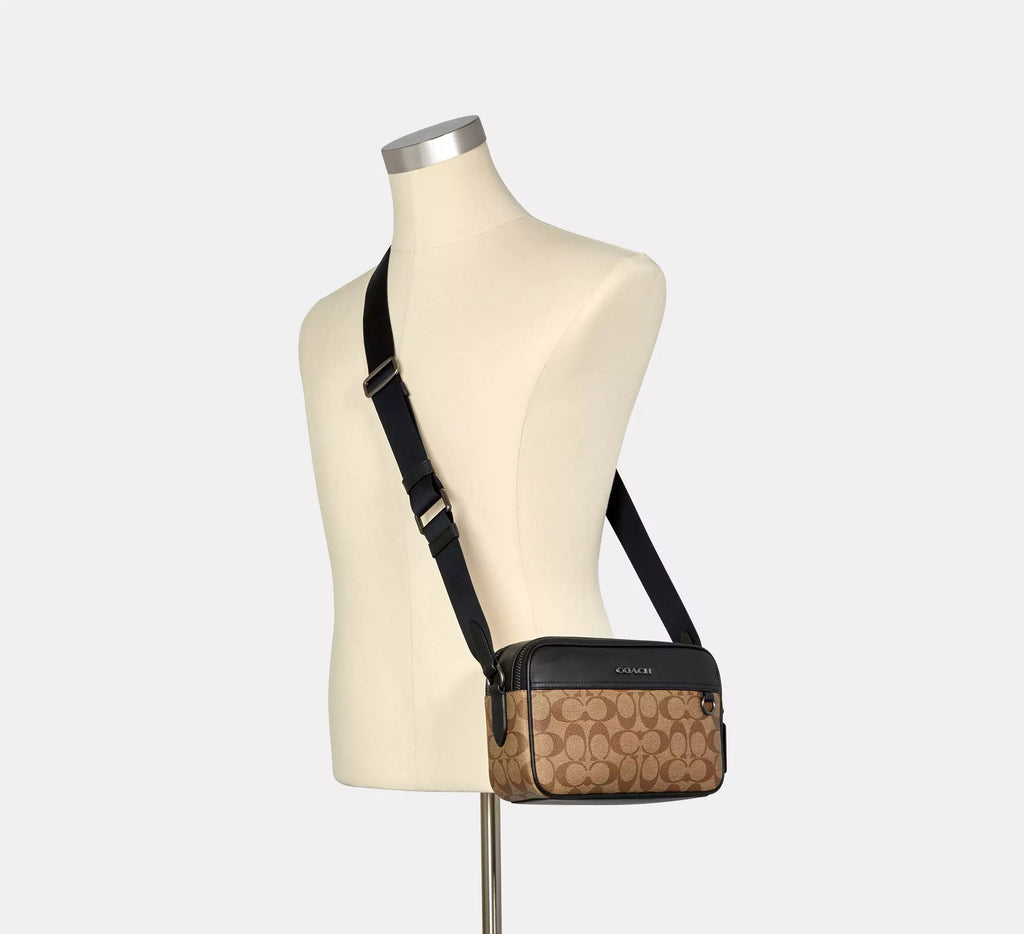 Graham Crossbody Bag In Signature Canvas Brown