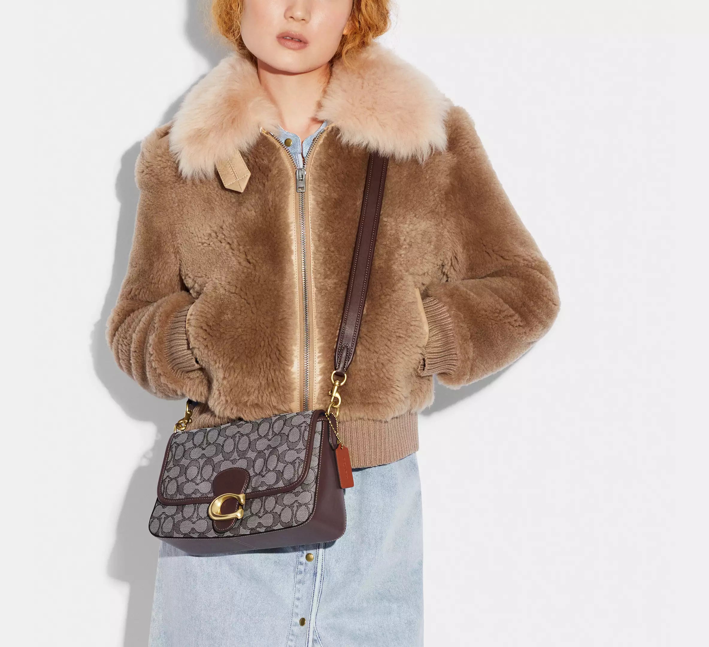COACH Tabby Soft Shoulder Bag in Signature Jacquard