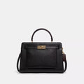 COACH Mini Lane Carryall Black Snake Pattern Handle