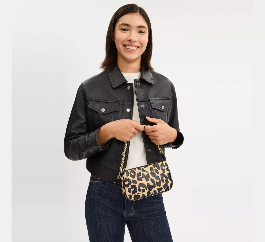 COACH Nolita 19 With Leopard Print