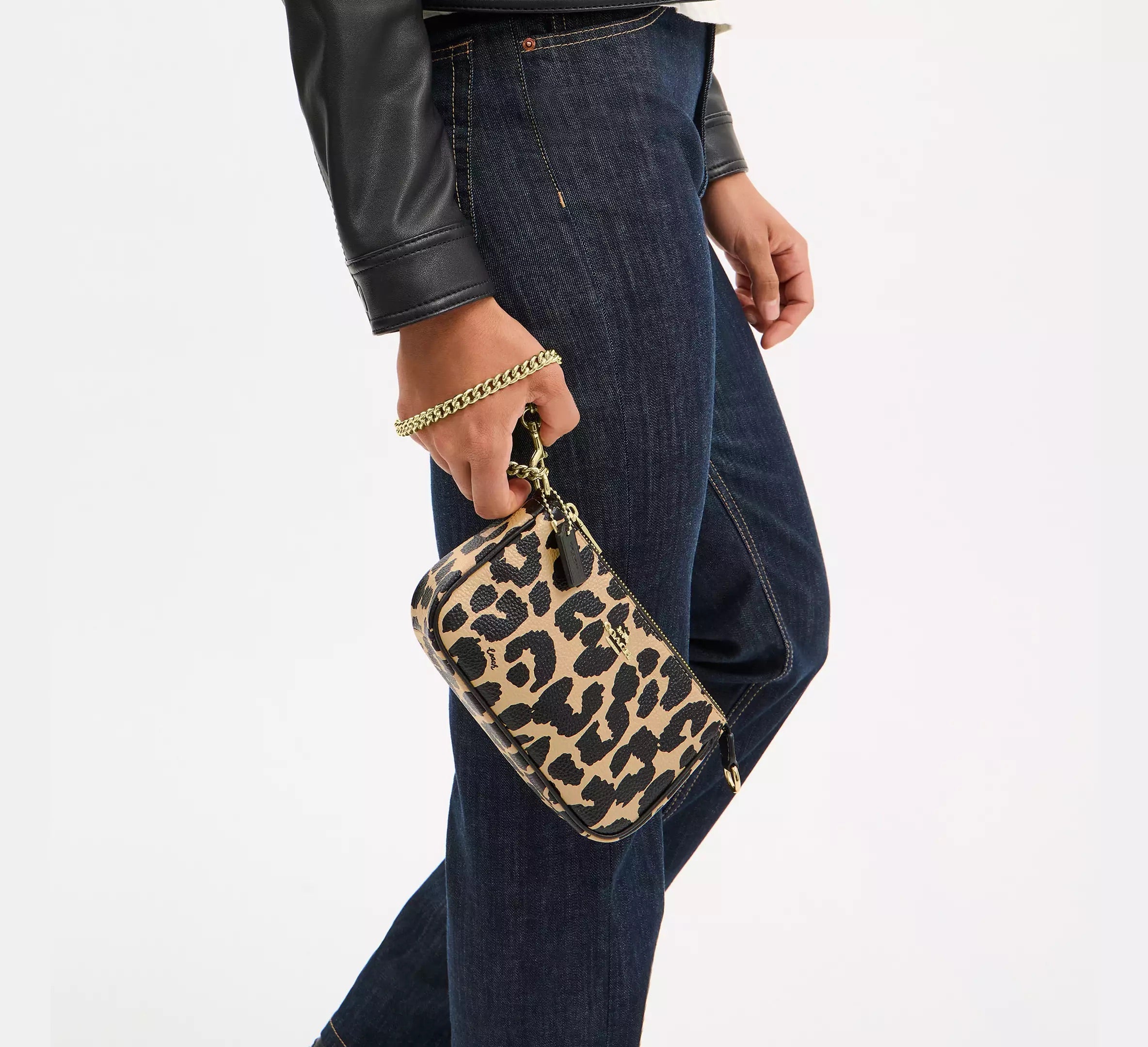 COACH Nolita 19 With Leopard Print