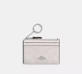 COACH Mini Skinny Id Case In Signature Canvas - Chalk/White