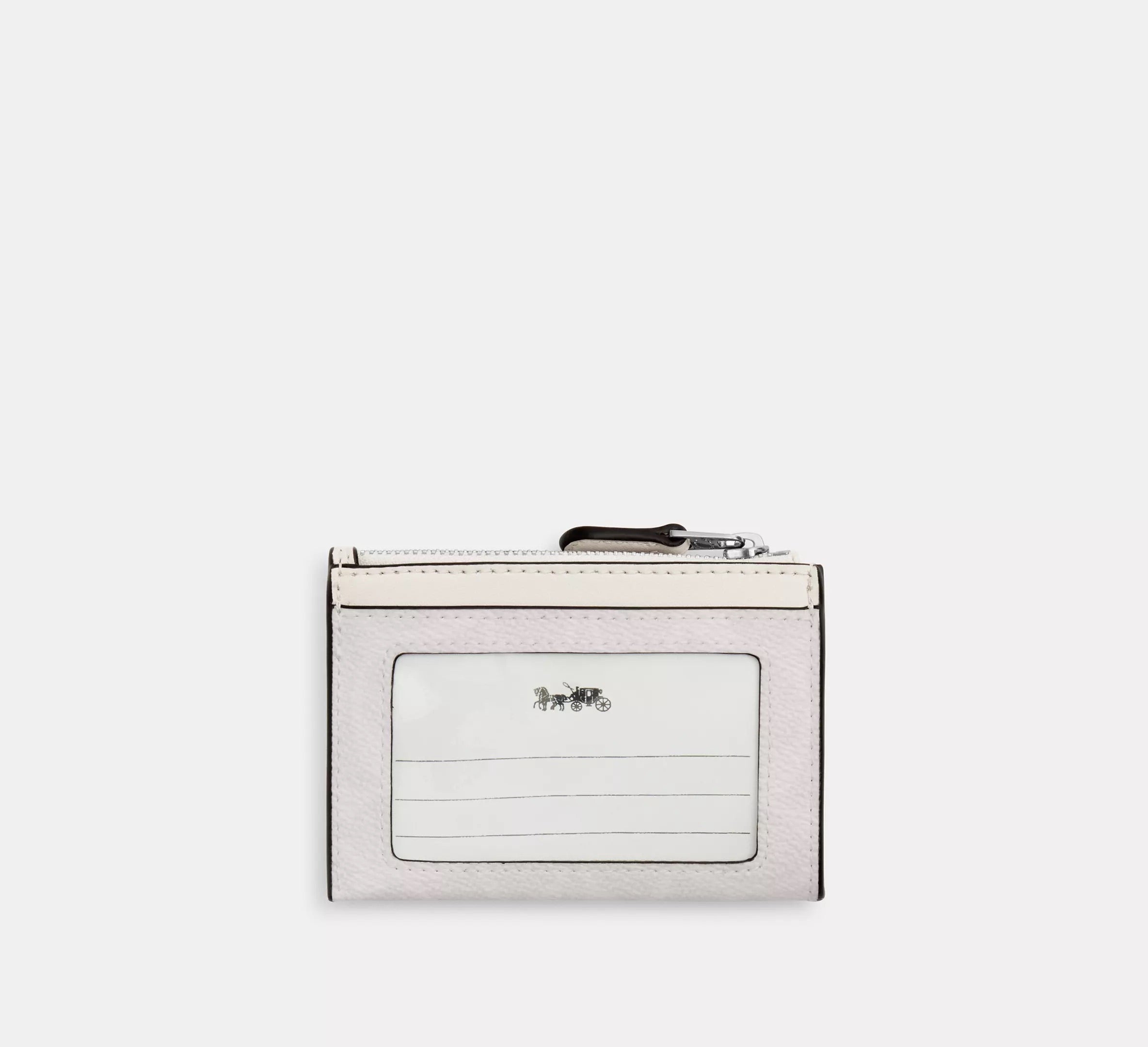 COACH Mini Skinny Id Case In Signature Canvas - Chalk/White