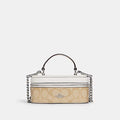 COACH Train Case Crossbody -  Chalk/Khaki Signature