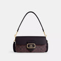 COACH Morgan Shoulder Bag In Signature Canvas Ox Blood