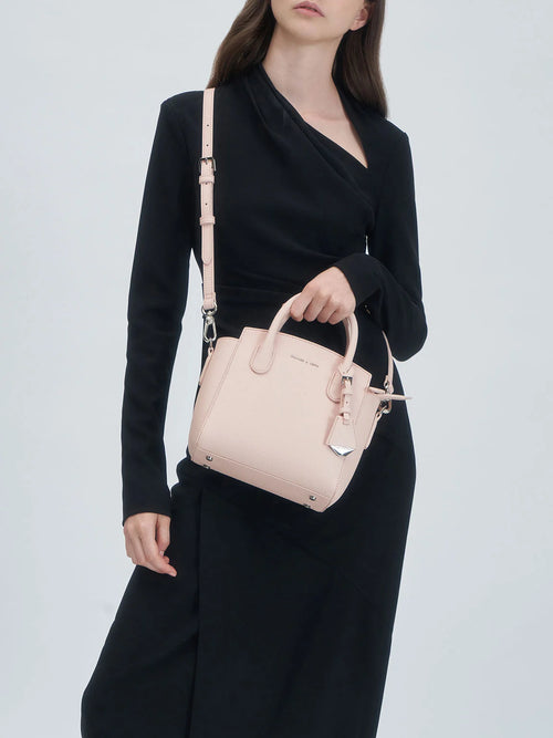 CALVIN KLEIN Harper Structured Top Handle Bag