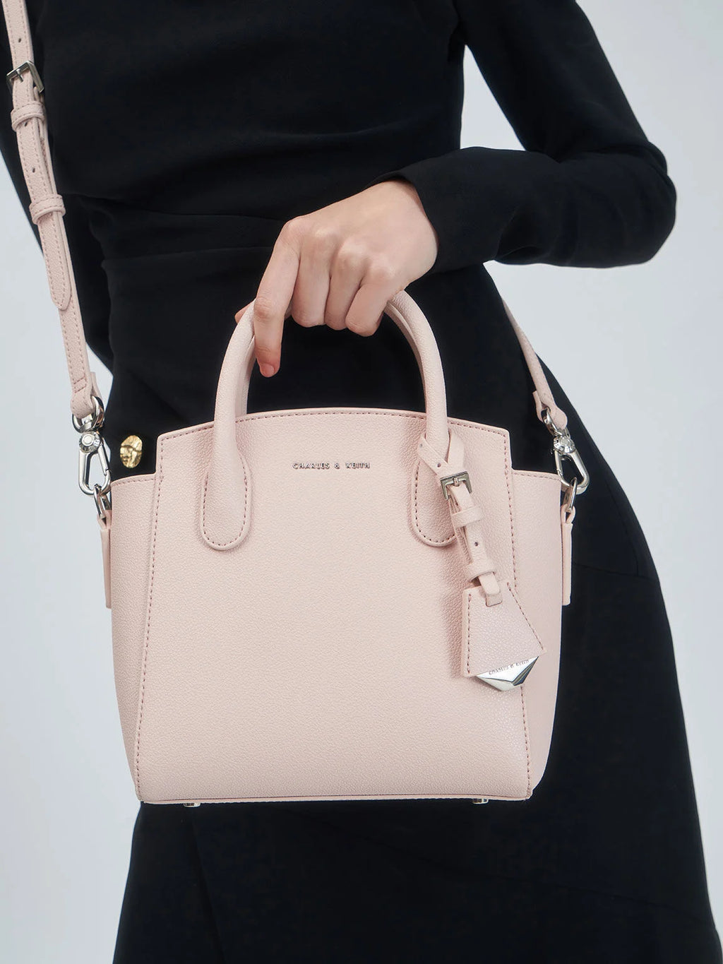 CALVIN KLEIN Harper Structured Top Handle Bag