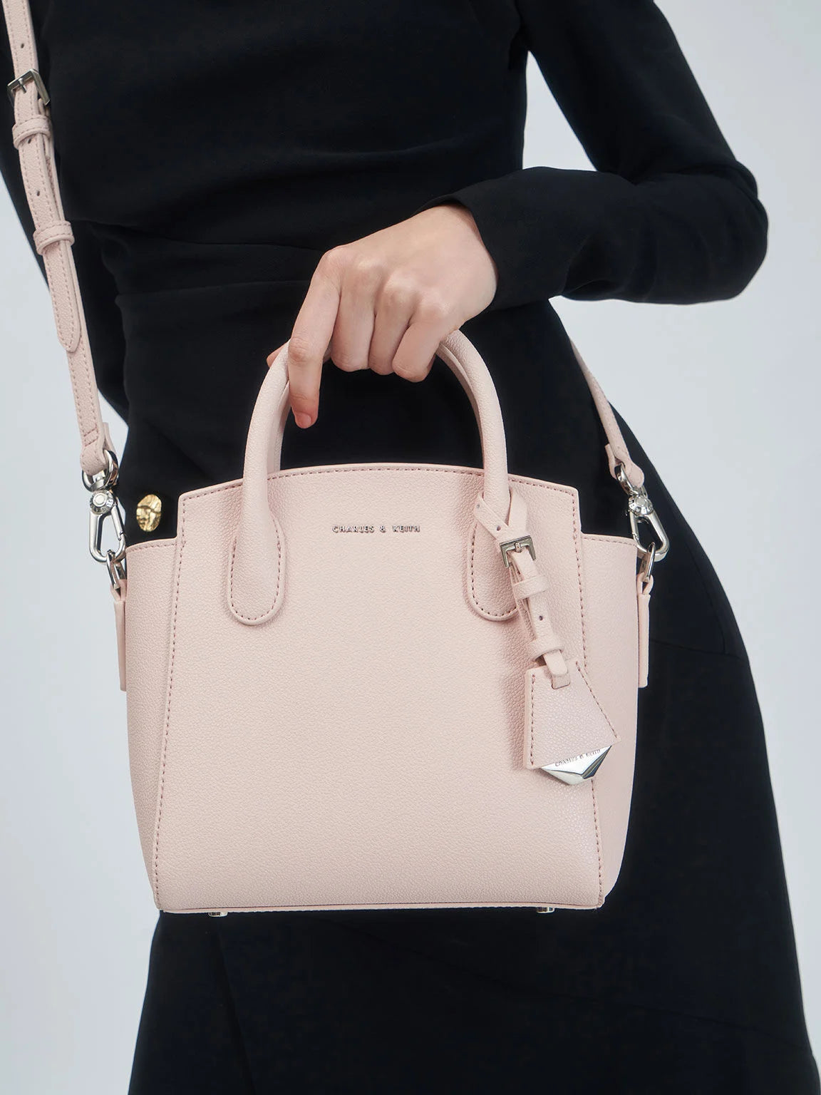 CALVIN KLEIN Harper Structured Top Handle Bag