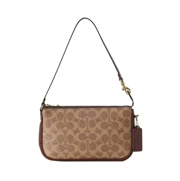 COACH Retail Plaza 22 Small Shoulder Bag in Tan Brown