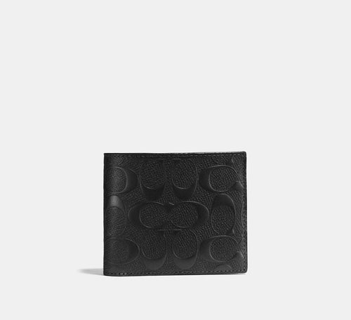 COACH 3 In 1 Wallet In Embossed Signature Leather