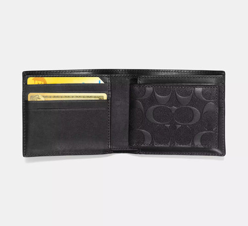 COACH 3 In 1 Wallet In Embossed Signature Leather