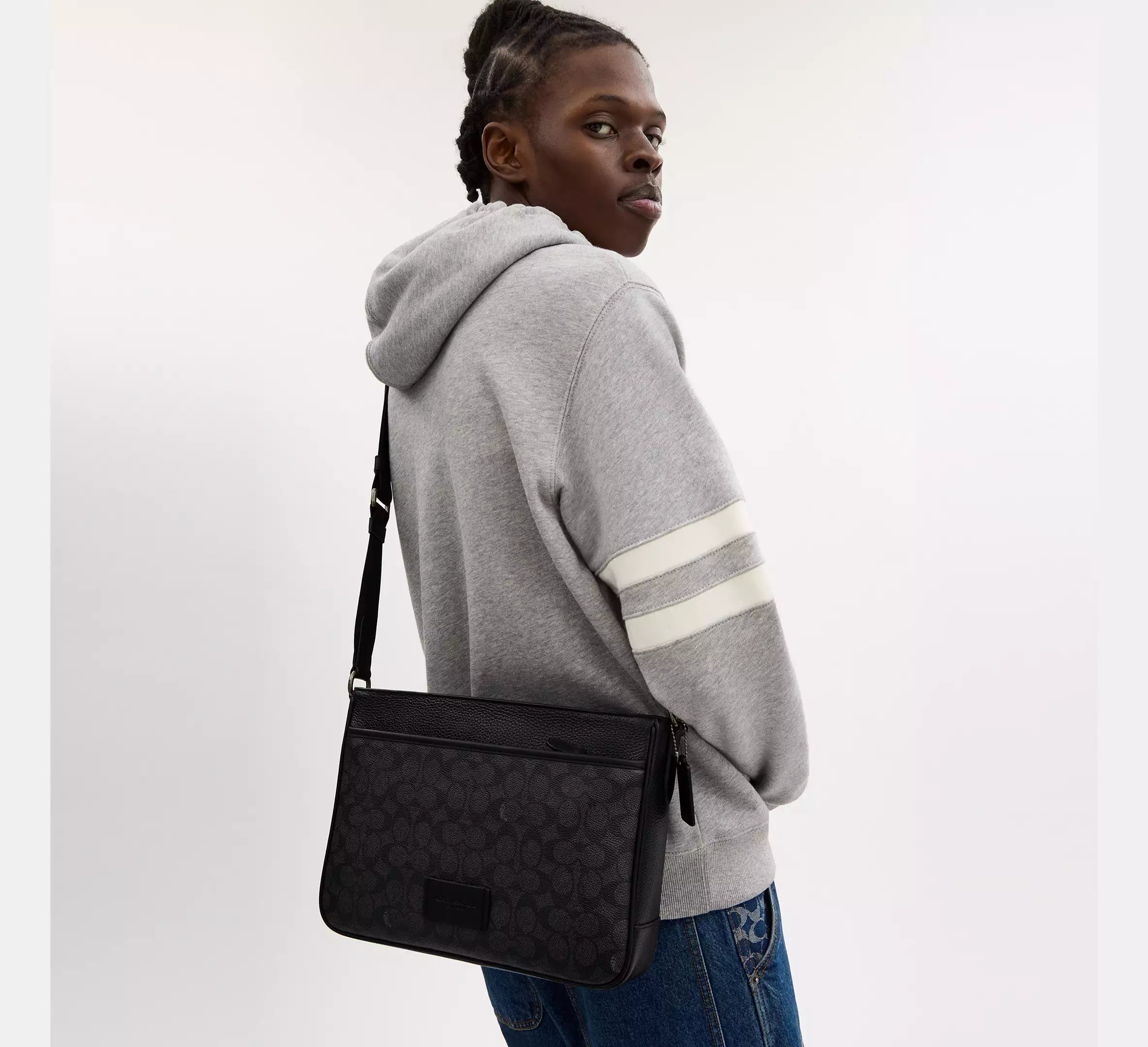 COACH District Crossbody Bag In Signature Canvas
