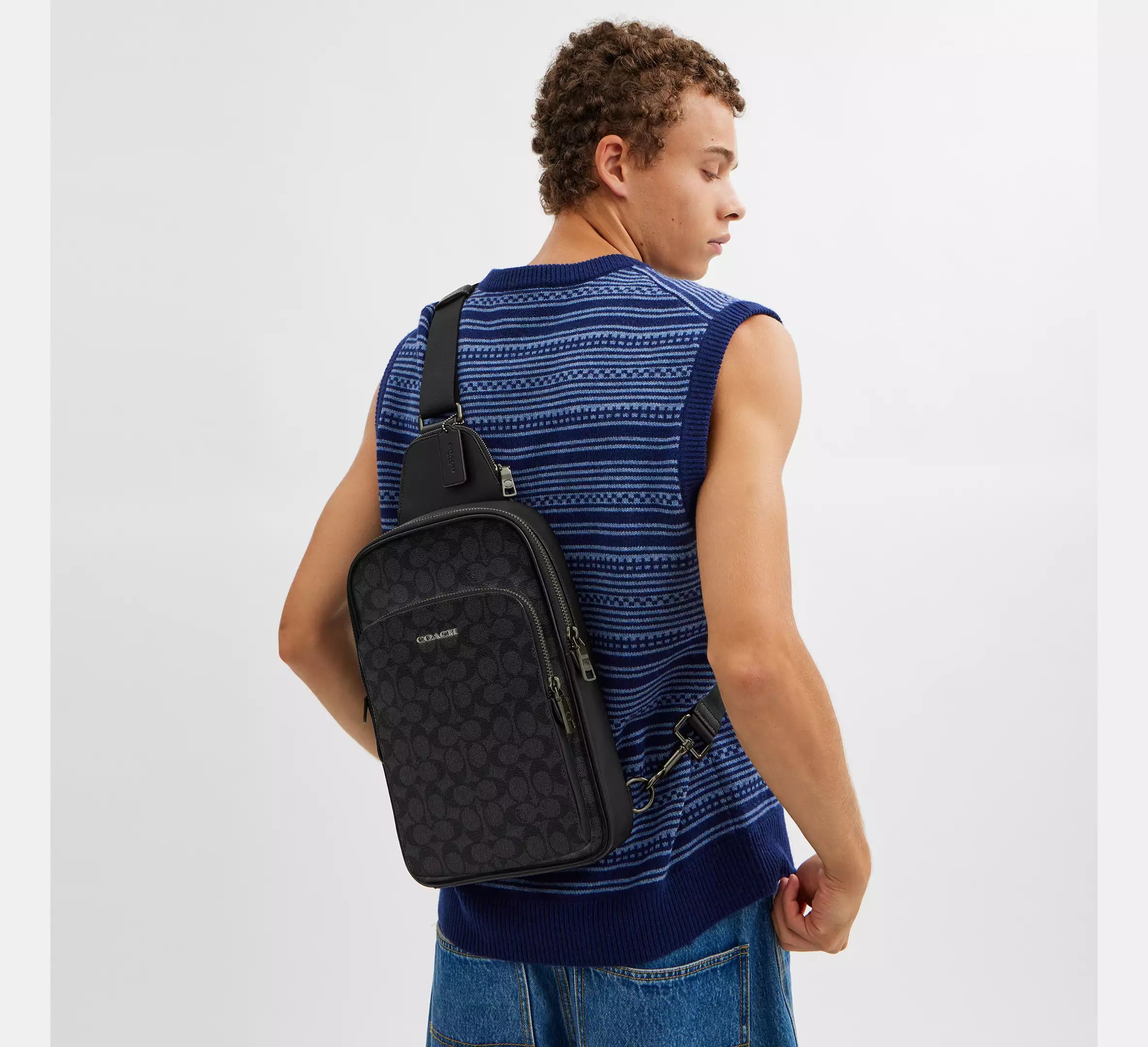 COACH Ethan Pack In Signature Canvas