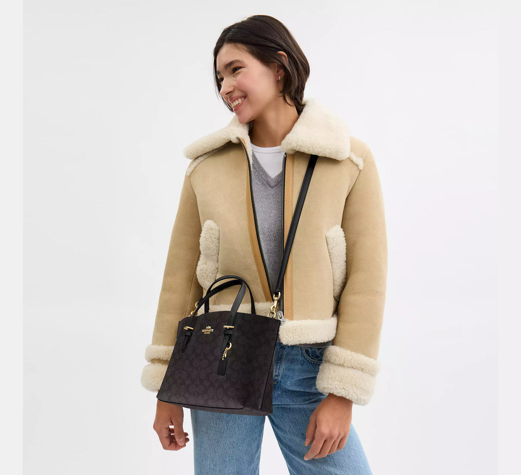 COACH Mollie Tote Bag 25 In Signature Canvas