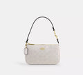 COACH Nolita 19 In Blocked Signature Canvas In Glacier White