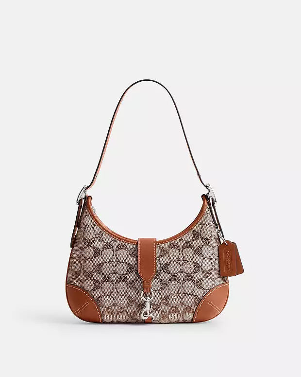COACH Retail Hamptons Hobo Small Shoulder Brown Bag