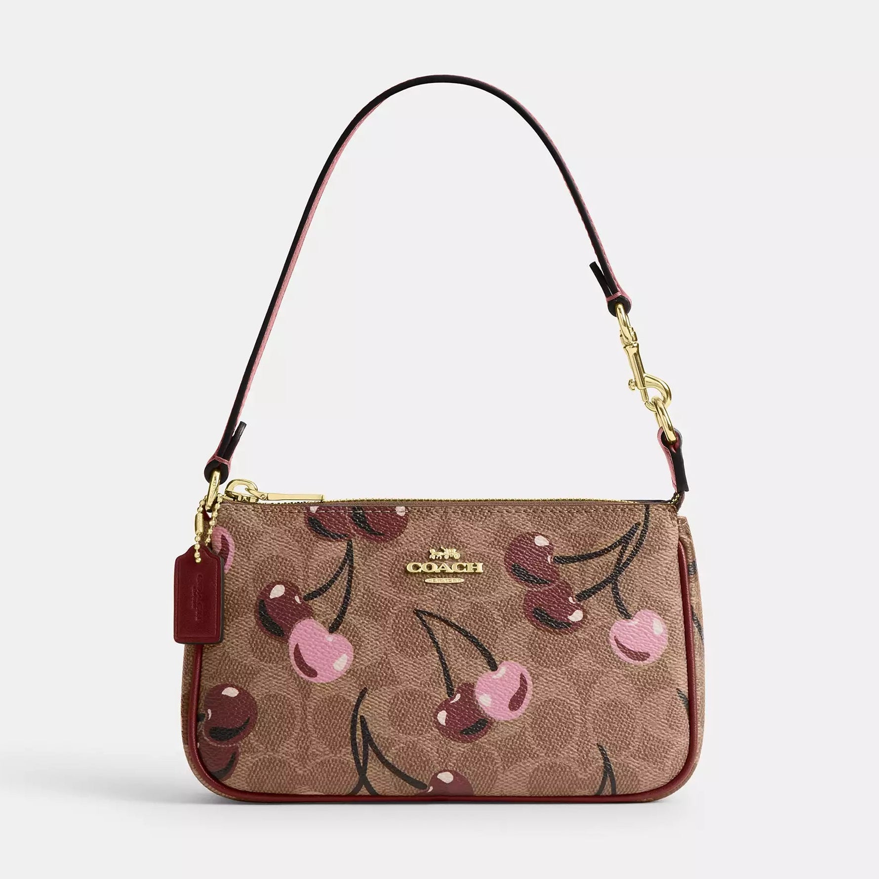 COACH Nolita 19 In Signature Canvas With Cherry Print