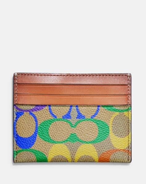 COACH Flat Cardholder Rainbow