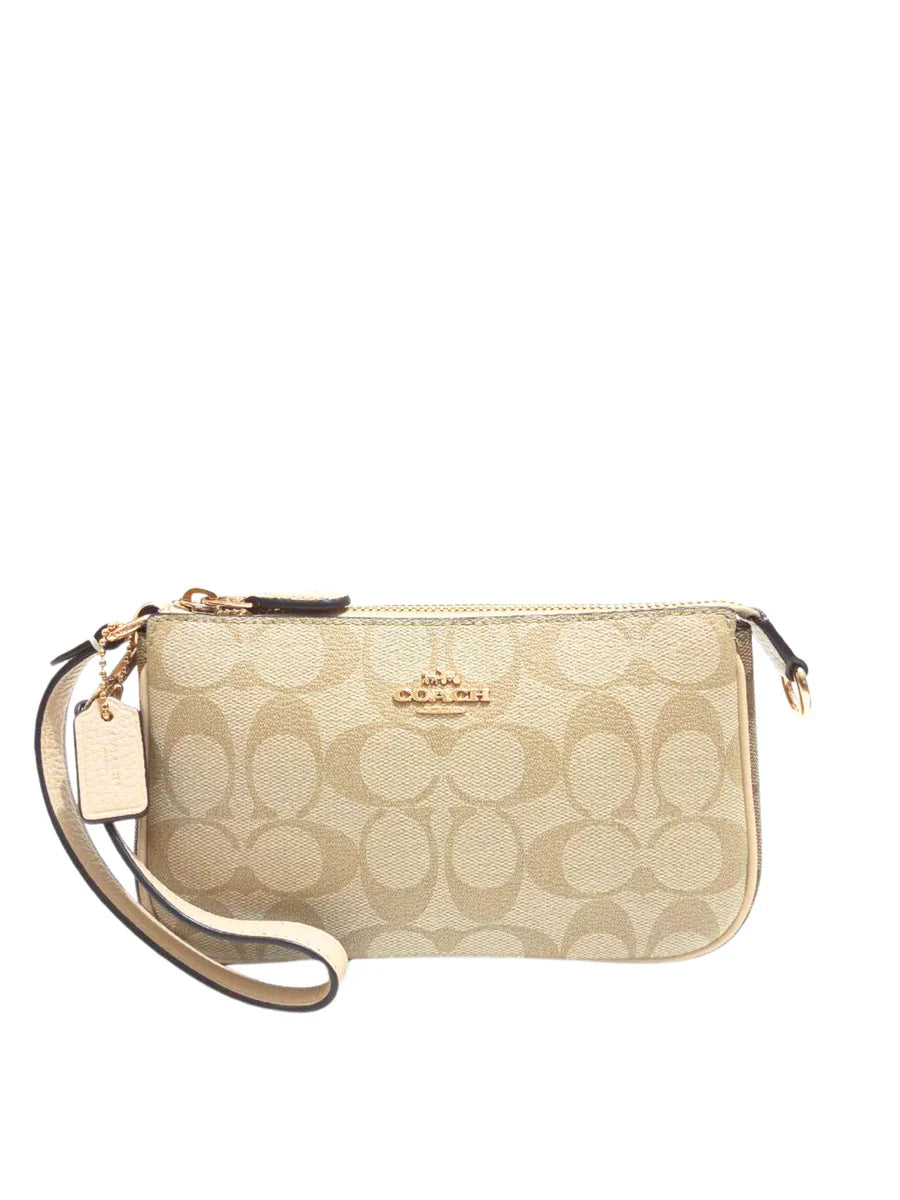 COACH Nolita 19 In Blocked Signature Canvas In Khaki