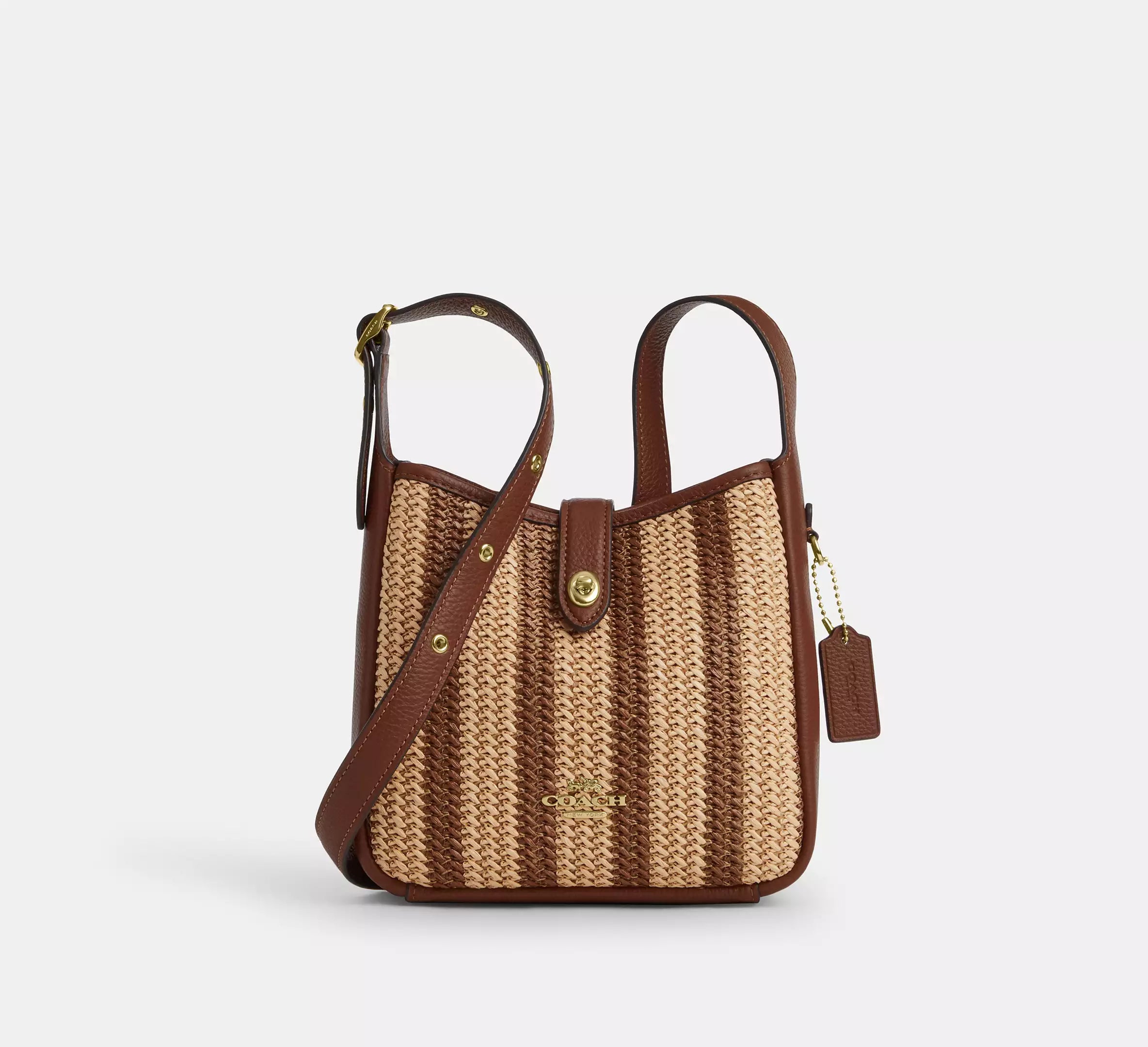 COACH Mini Crossbody Hadley Straw/Gold Multi