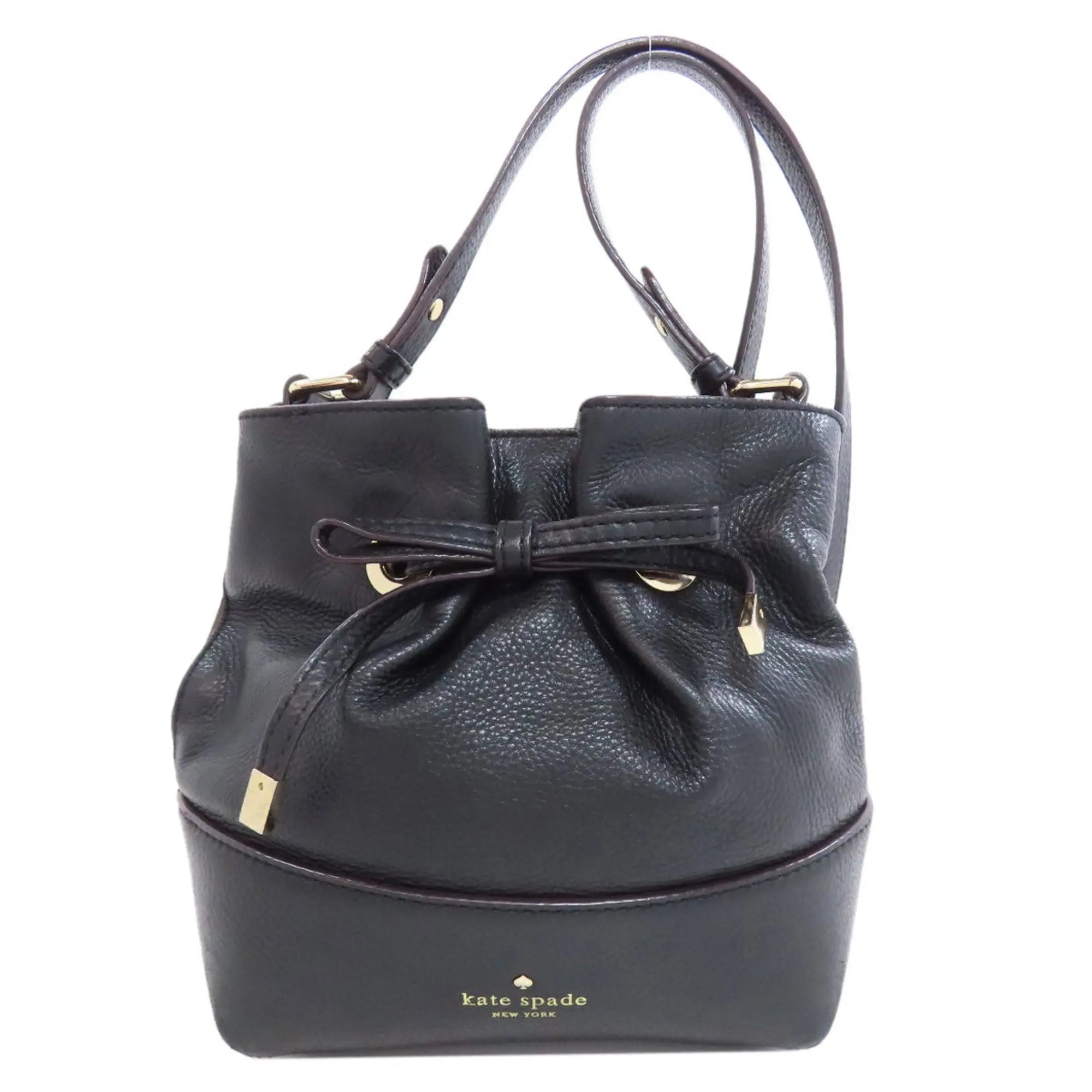 KATE SPADE Ribbon Black Bucket Bag