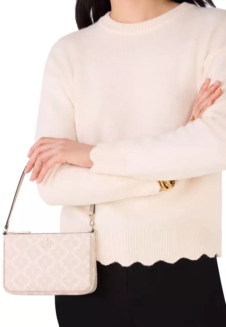 KATE SPADE Flower Convertible Wristlet/Shoulder Bag