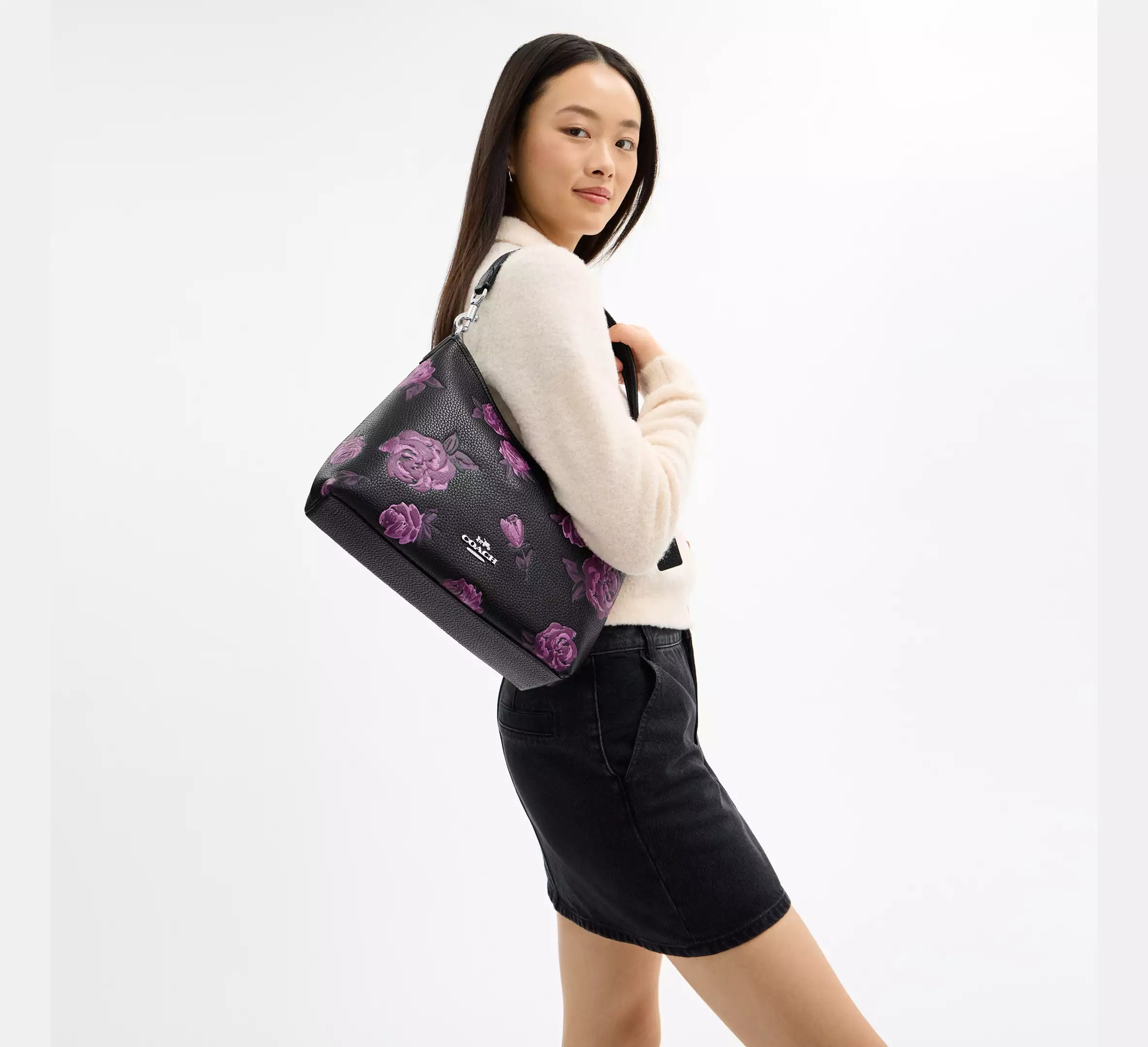 COACH Laurel with Purple Flower
