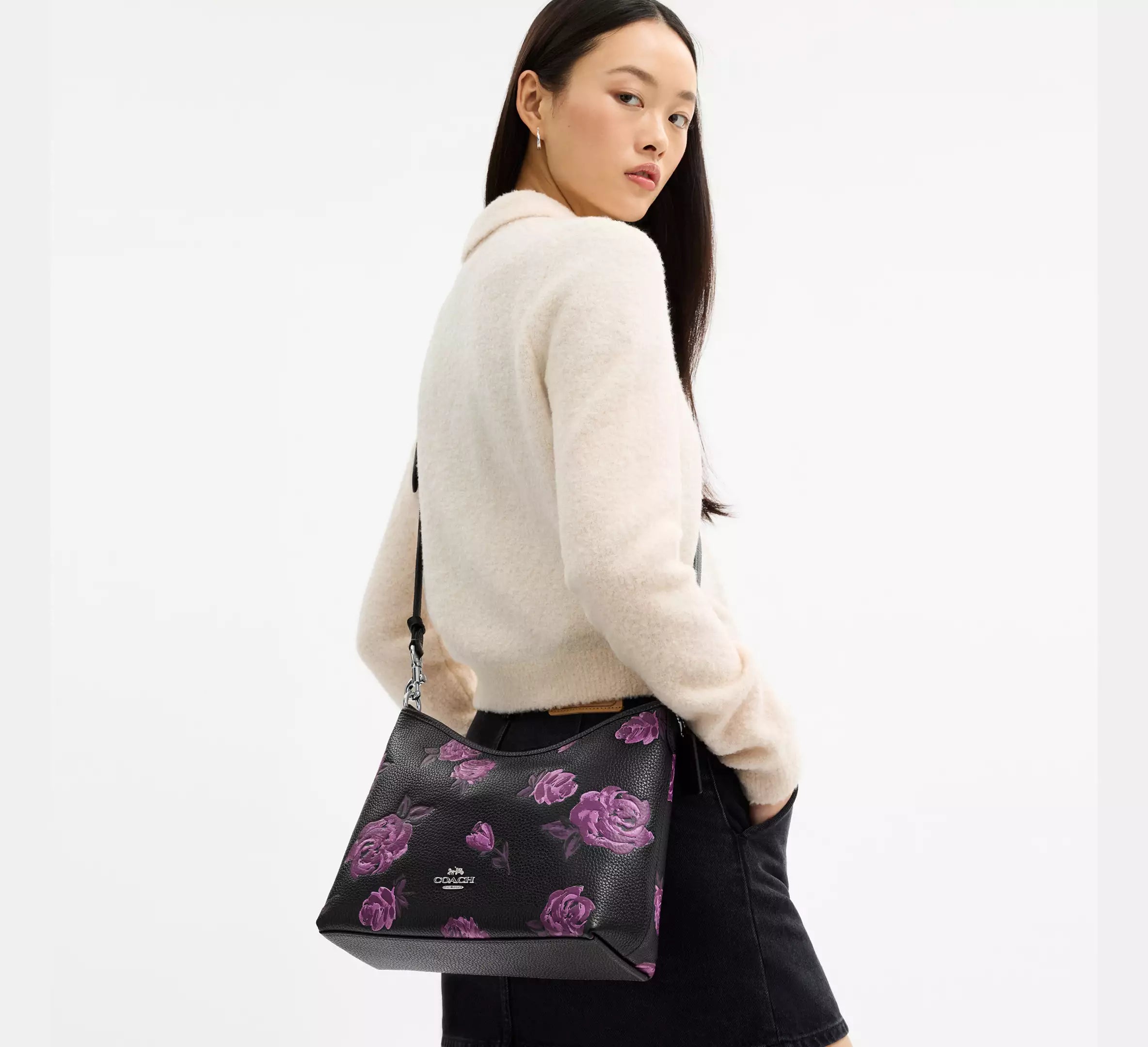 COACH Laurel with Purple Flower
