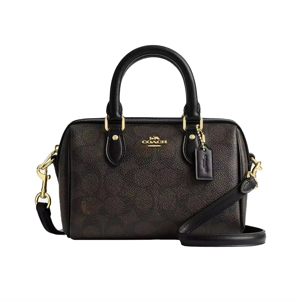 COACH Mini Rowan - Mahogany Signature