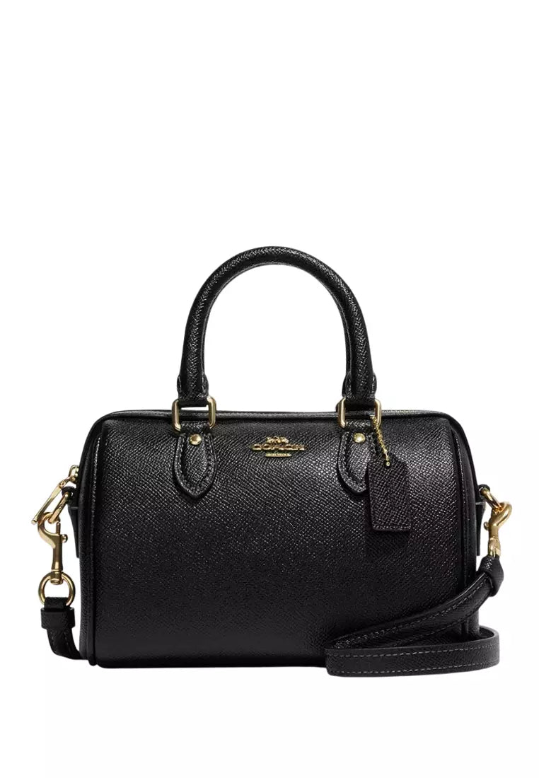 COACH Mini Rowan Satchel In Black