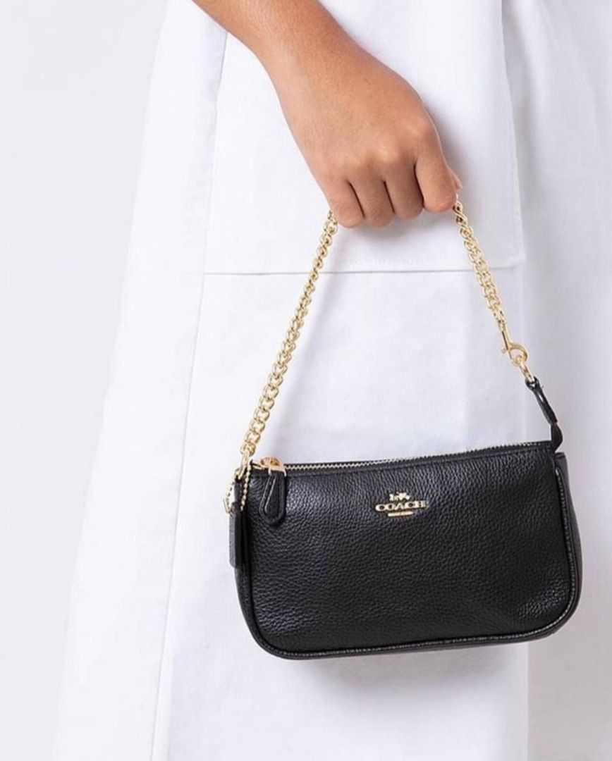 Coach Black Grained Leather Nolita