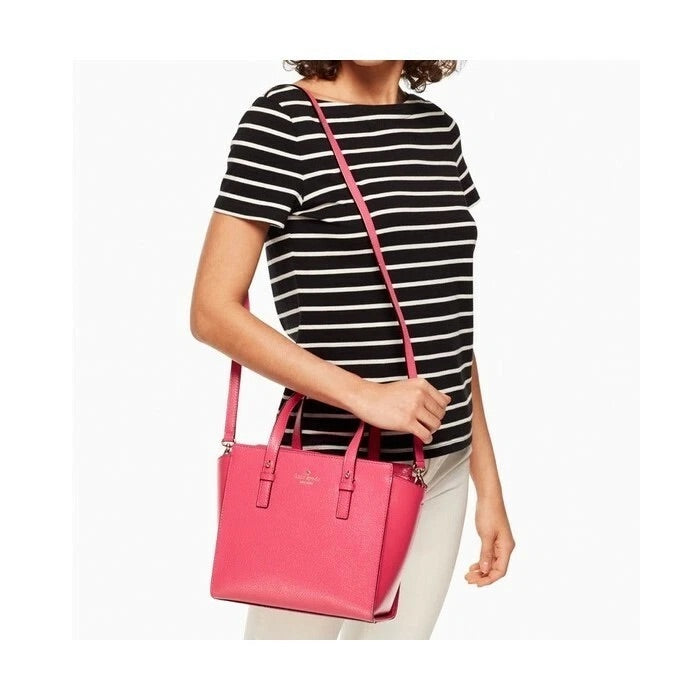 KATE SPADE Leather Cedar Street Hayden Tote in Fuschia