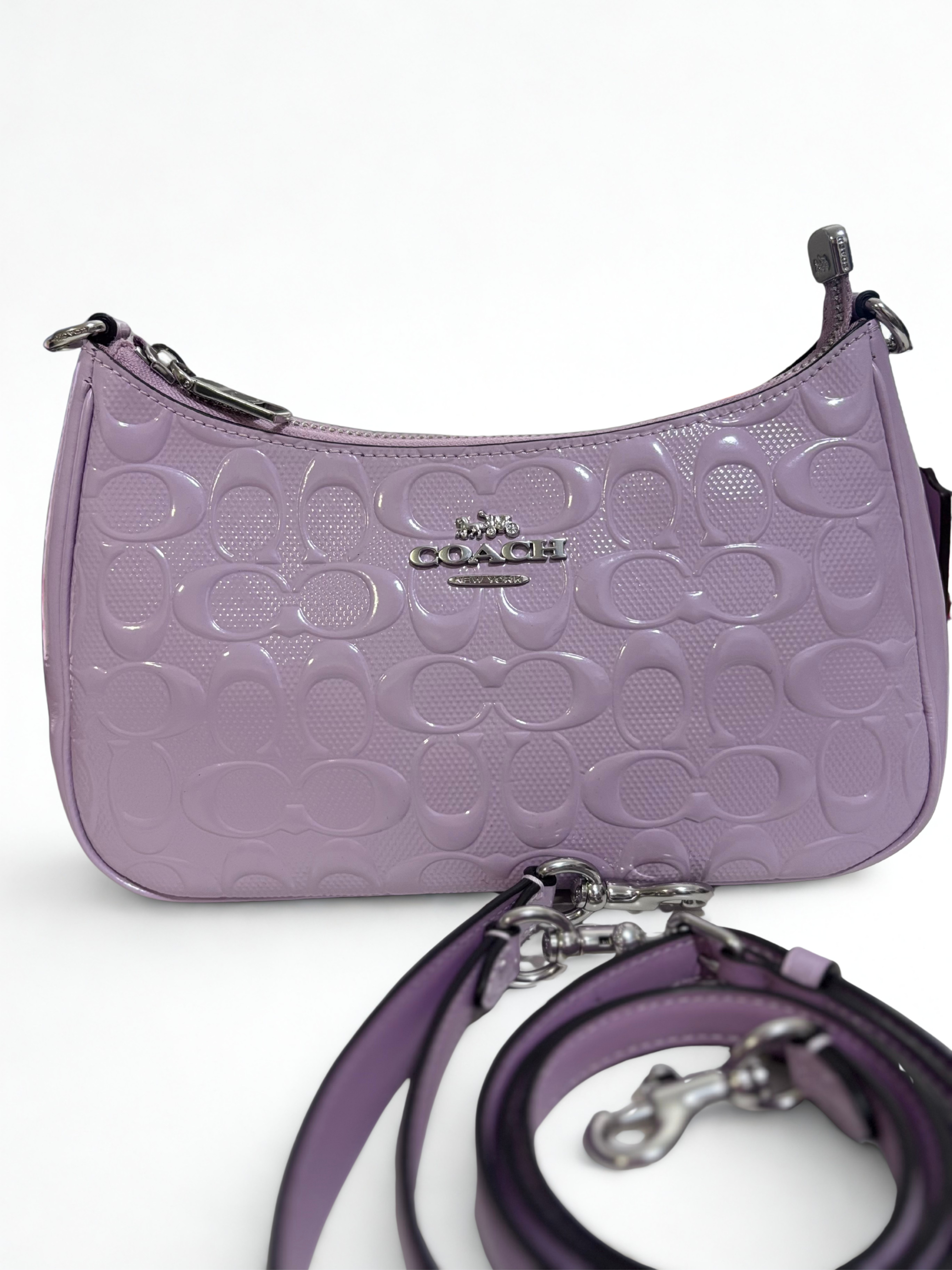 COACH Teri Shoulder Bag - Embossed purple