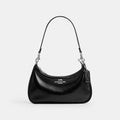 Coach Teri Shoulder Bag in Smooth Black Leather